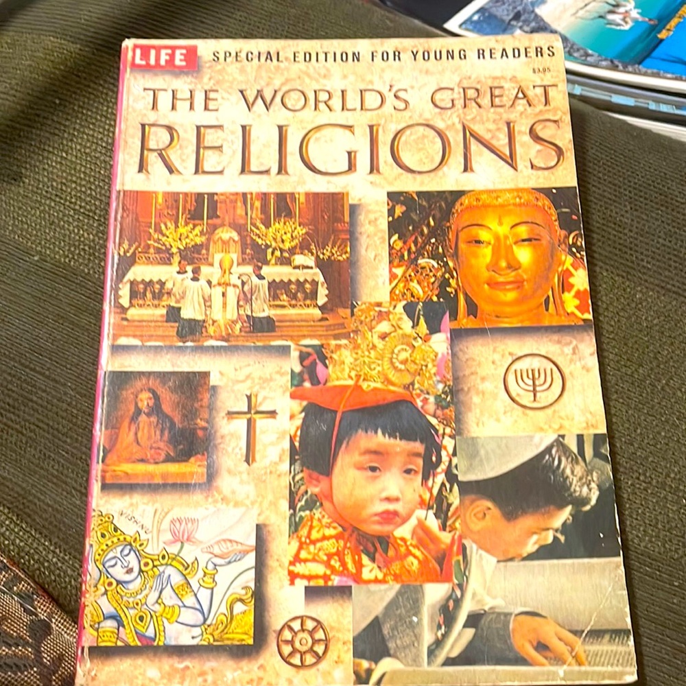 🌼or🔴VINTAGE LIFE SPEC EDITION FOR YOUNG READERS:THE WORLD’S GREAT RELIGIONS 1958
